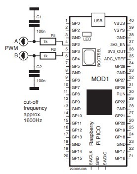 Two low pass filters for Pico project