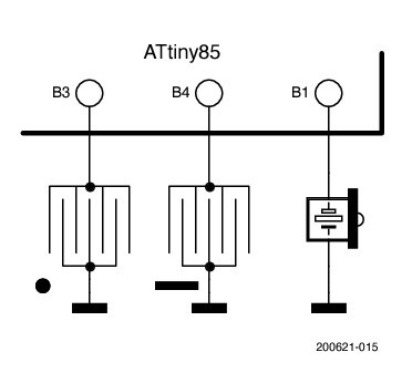 An automatic Morse key with touch sensors.