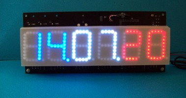  MEGA CLOCK 6 display 7 segments Leds RGB