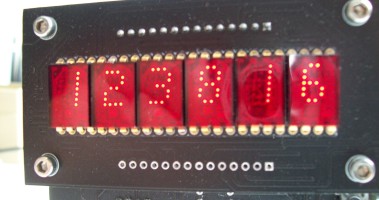 Clock  HP 5082_7340 hexadecimal display and Atmega 328