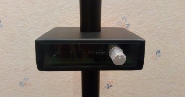 Dimmer controlled by a universal infrared remote control.