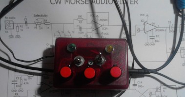 Morse CW audio radio telegraph filter