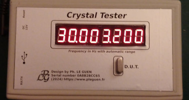 Stand-alone crystal tester v2