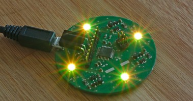 Mini IR Controlled RGB LED Lamp With 5 V Input [130268-I]
