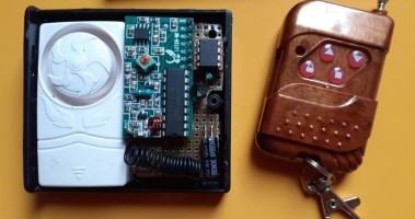 Mini alarm with radio remote control for electric bike