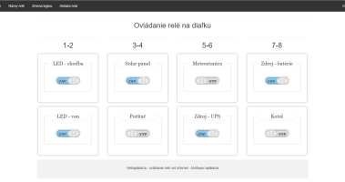 16x relay control - Multiuser web app + Arduino + Ethernet