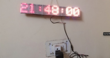 Neo_Pixel Rolling Message display for Control Room