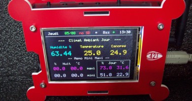 Part 3 : GROW data radio visio logger TFT 3.5"