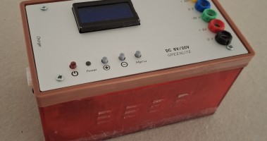 A portable triple power supply for the laboratory.