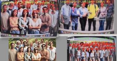 Count faces by YOLO8 on MaixCam board