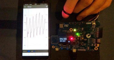 Heart Rate & Environmental BLE Wearable using STM32WB5MMG