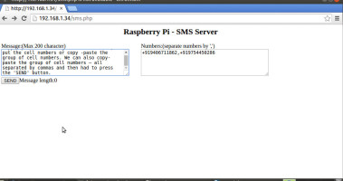 Raspberry Pi powered SMS server