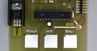 Ordering of a tricolor led without mechanical buttons