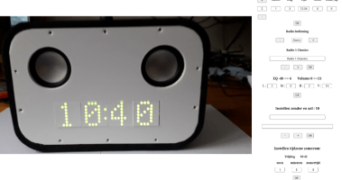 ESP32 clock - clock radio - internetradio / MP3 player - webcontrol 