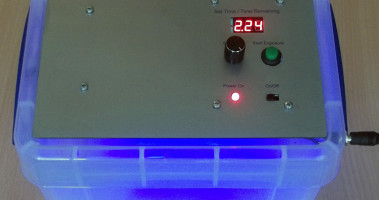 UV Exposure Unit with built in PIC-based timer 