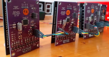 I2C drivers for 7-segment-with-DP 5-mm RGB LED display