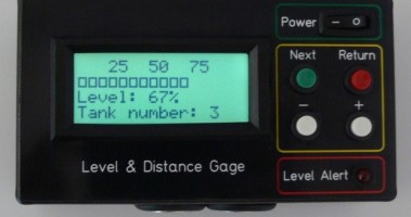 Level and distance gauge with alarm function [140209-I]