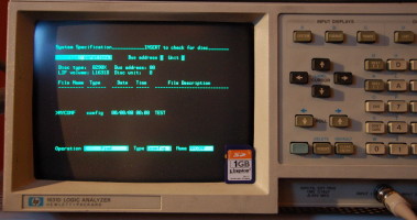 HPDisk - An SD-based disk emulator for GPIB instruments and computers