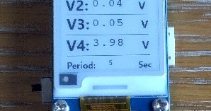 E-ink voltmeter multichannel for PIC uC: 