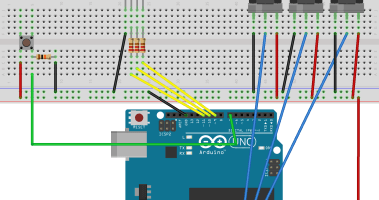 RGB color mixer using Arduino