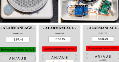 Mini alarm system in a  MP3 doorbell. 