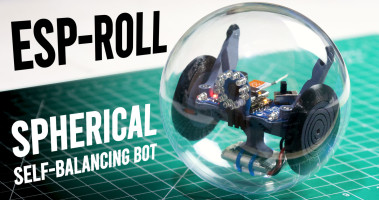 ESP-ROLL: Build a Spherical Self-balancing Robot with ESP32 Camera!