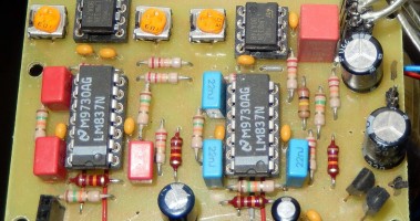 Active audio crossover filter