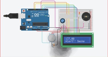 Gas detector and Alerting device with Arduino Uno 