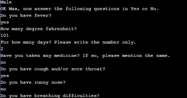 Chatbot-Covid finder