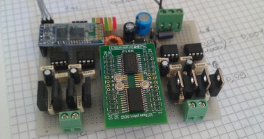 dual DC motor servo controller with LPC812 for astronomical telescope automation