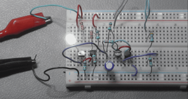 Analogue LED fader/dimmer with linear brightness curve.