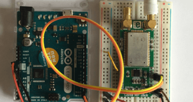 LoRaWAN: gateway, nodes and application