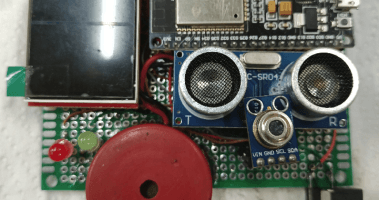ESP32 Touchless temperature sensor – Display, Speak & upload to cloud