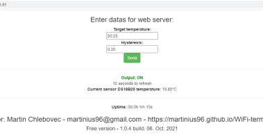 WiFi Thermostat - ESP8266 / ESP32