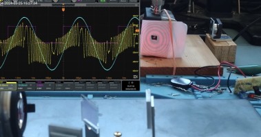 Makeshift laser-vibrometer