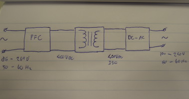 Universal AC to AC convertor with PFC