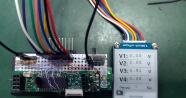 E-ink voltmeter multichannel for PIC uC: 