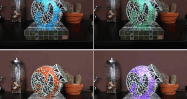 Magic colour changing lamp w/ wireless power and capacitive sensor