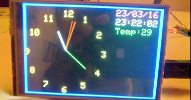 4” TFT Analog-GPS clock on Arduino