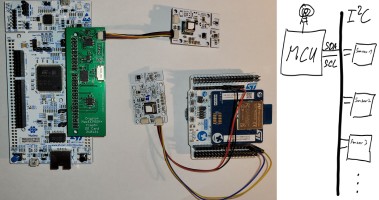 Universal room sensor for various MCUs with communication interfaces