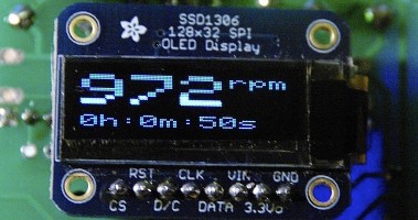 Tacho/RPM for CNC etc using Arduino Micro and OLED Display [130470-I]
