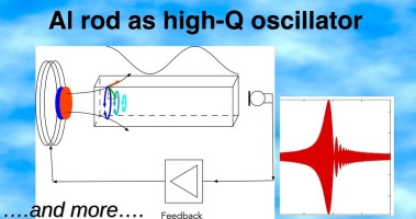 Al rod as high-Q oscillator