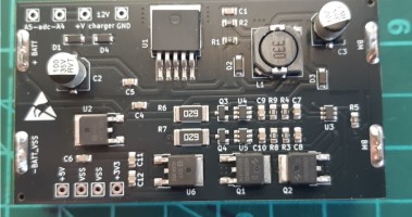 Backup power supply project for SMS GPS Alarm 4G module .