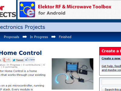 Home Automation on Elektor Projects