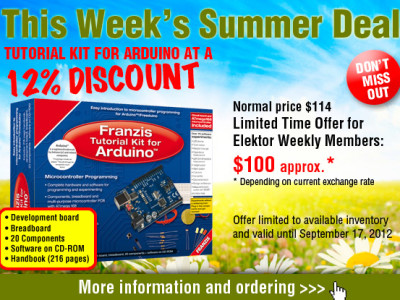 Summer Deal: Tutorial Kit for Arduino at a 12% Discount