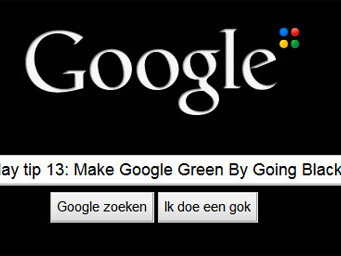 #EcoMonday tip 13: Make Google Green By Going Black!