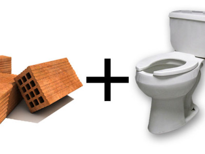 #EcoMonday tip 2: Bricks in your Toilet!