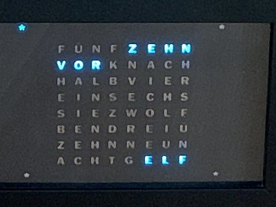 Build a Full-Colour Word (not: World) Clock