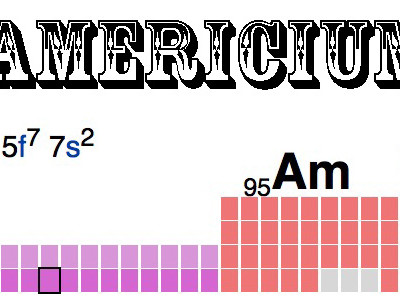 The radio active element americium