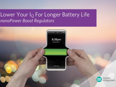 nanoPower boost regulator helps increase battery life